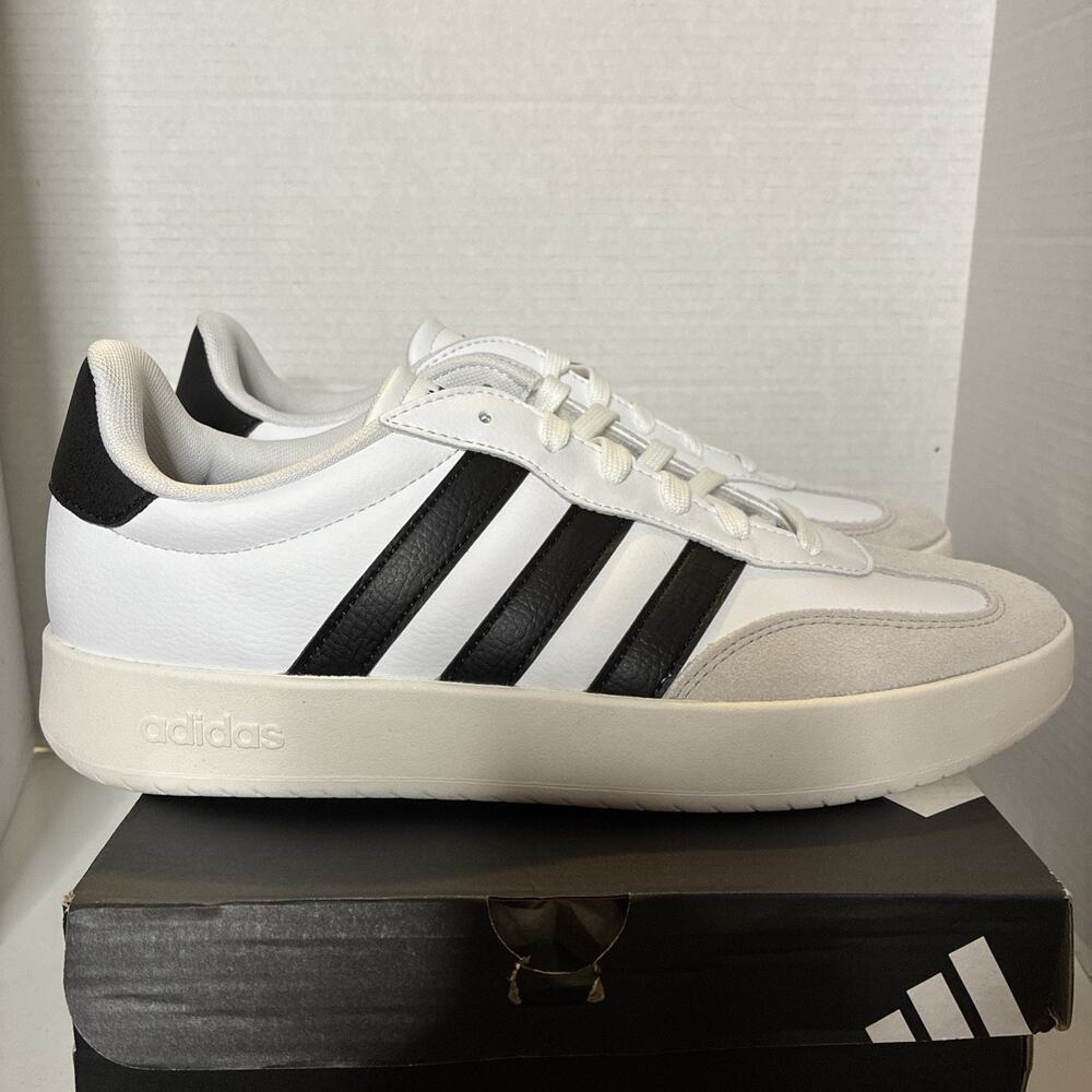 Adidas Barreda Shoes Men’s Size 10.5 White Black Grey Outdoor JI2306